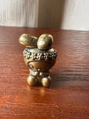 Mini Brass Melody Bunny Collectible Figurine - Vintage Style